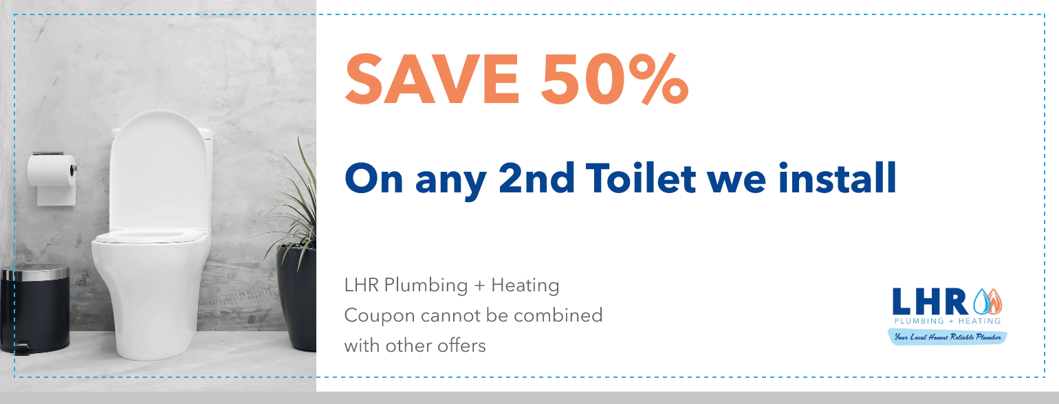 Save 50% - On any 2nd Toilet we install - Coupon