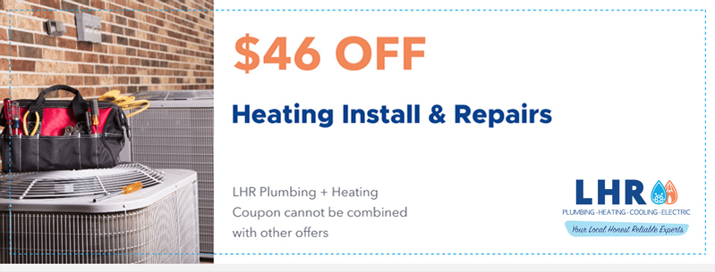 $46 off heating installation and repairs from LHR Plumbing + Heating